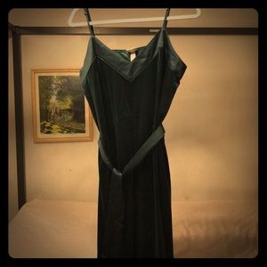 Green Velvet Dress
